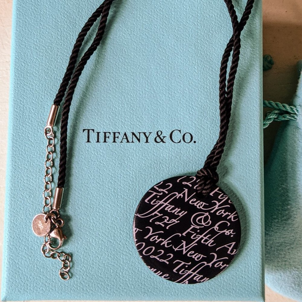 Tiffany & Co. Black Onyx Notes Necklace